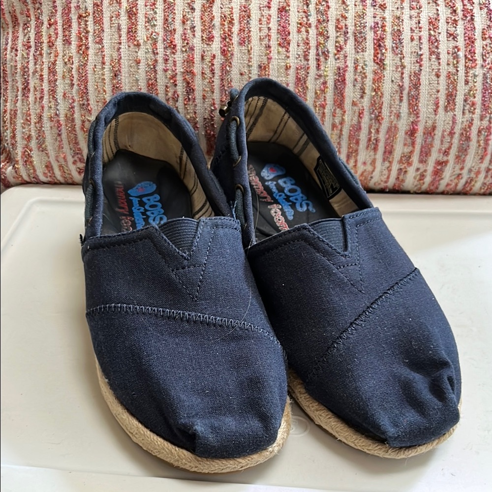 Skechers BOBS Navy Slip-On Shoes